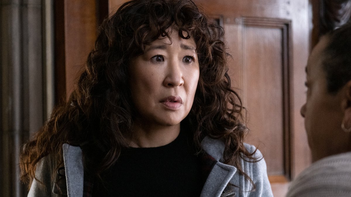 THE CHAIR (L to R) SANDRA OH as JI-YOON in episode 106 of THE CHAIR.