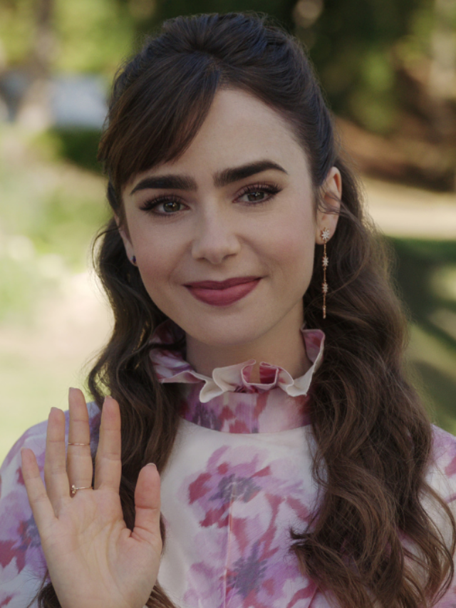 Emily in Paris. Lily Collins as Emily in episode 310 of Emily in Paris.