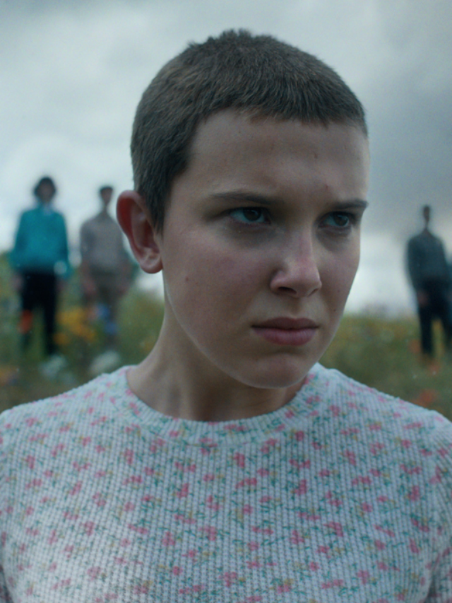 Millie Bobby Brown as Eleven in Stranger Things.