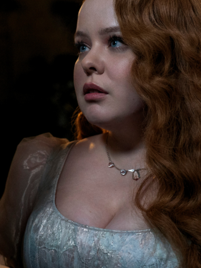 Bridgerton. (L to R) Luke Newton as Colin Bridgerton, Nicola Coughlan as Penelope Featherington in episode 302 of Bridgerton.