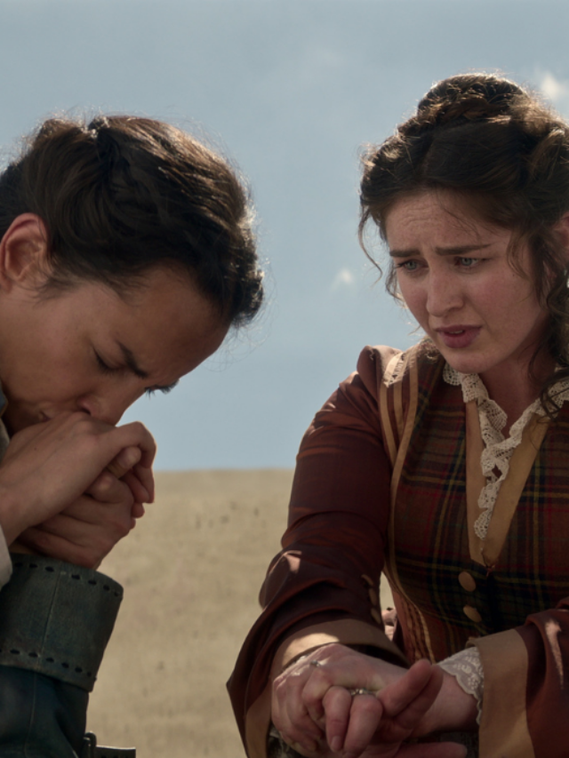 Shadow and Bone. (L to R) Jessie Mei Li as Alina Starkov, Danielle Galligan as Nina Zenik, Archie Renaux as Malyen Oretsev in episode 208 of Shadow and Bone.