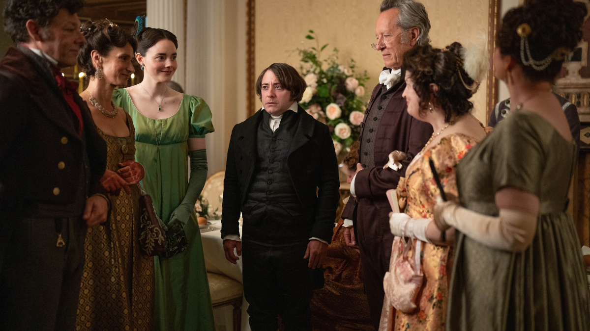 Ella Bruccoleri (Mary Bennet) and Laurie Davidson (Mr Ryder) - The Other Bennet Sister